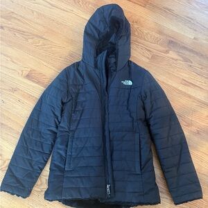 The North Face Girl's Quilted Black Puffer Jacket